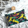 thumbnail image 5 of Fuzoiu Colorful Sharks Print Pillow Case with Hidden Zipper,Pillow Covers,Soft and Comfortable Pillowcase-14"x20", 5 of 6