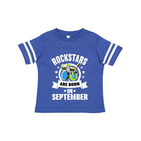 

Inktastic Rockstars Are Born in September Birthday Gift Toddler Boy or Toddler Girl T-Shirt