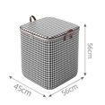 thumbnail image 2 of Large Capacity Clothes Storage Bag Double Zipper Closure Wide Opening for Clothes Bedding Blankets, 2 of 4