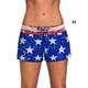 thumbnail image 4 of Traje de baño Ajustable Buena elasticidad Piernas de pantalón ensanchadas Pantalones cortos Traje de baño transpirable Diferentes tamaños Deportes acuáticos Impresión de estrella azul METRO Greeniant OD020167-62B, 4 of 6