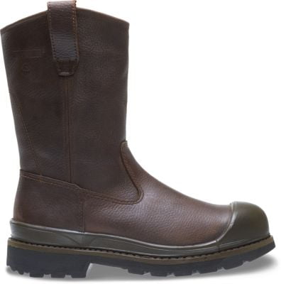 wolverine men's crawford eh steel toe wellington work boots