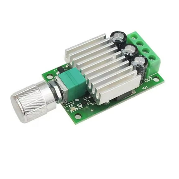 12-30VDC 7A PWM DC Motor Speed Controller Regulator with On-board Potentiometer and On/Off Switch