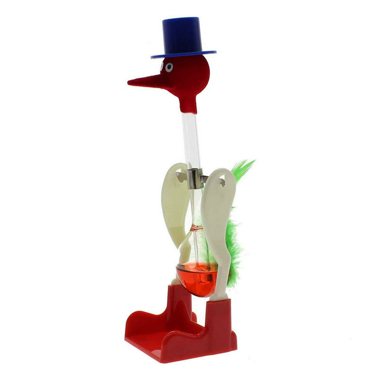 A Drinking Bird Toy Is Pulled Over By A Policeman Wood Print