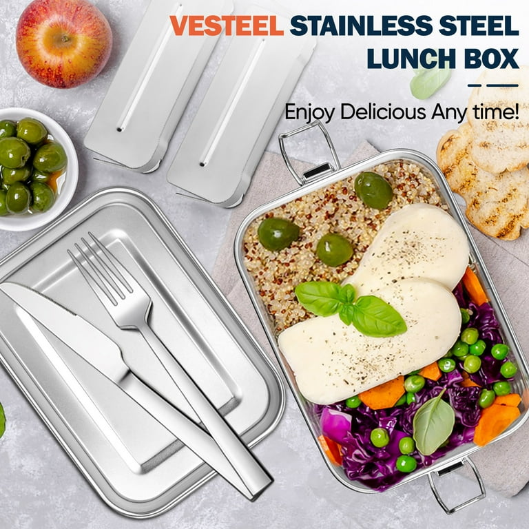 Vesteel Stainless Steel Bento Box, 47oz, with Carry Bag photo 5