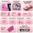 thumbnail image 2 of Kids Tablet,10.1 Inch Android Toddler Tablet with Case,8GB RAM 64GB ROM Tableta,APP Preinstalled,Parent Control,Kids Education Children Tablet with WiFi,Pink, 2 of 9