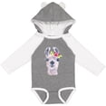 thumbnail image 3 of Inktastic Cute Llama with Flower Boys or Girls Long Sleeve Baby Bodysuit, 3 of 5