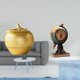 thumbnail image 2 of Escultura de frutas,Figura decorativa de fruta para decoración del hogar,Escultura de estatua decorativa de resina,Figura de escritorio,Reloj de mesa con forma de globo terráqueo para, 2 of 8