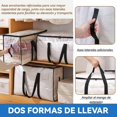 thumbnail image 2 of Bolsas De Mudanza Extra Grandes Y Bolsas De Almacenamiento Con Correas,Cremalleras Y Asas,Bolsas Impermeables Para Mudanzas Y Almacenamiento Navideño (Transparente, 2 piezas), 2 of 4