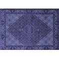 thumbnail image 1 of Ahgly Company Machine Washable Indoor Rectangle Persian Blue Traditional Area Rugs, 7' x 10', 1 of 4