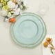 BalsaCircle 10 Jade Round 9" Disposable Plastic Dinner Plates Gold Scalloped Trim Party Events ...