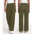 thumbnail image 3 of Airmenty Wide Leg Pants for Women High Waisted Stretchy Work Dress Pants Business Casual Palazzo Pants Dressy Slacks Trousers with Pockets S-2XL, 3 of 8