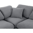 thumbnail image 5 of Meridian Furniture Indulge 94" Velvet L-Shaped Modular Sectional in Gray, 5 of 10
