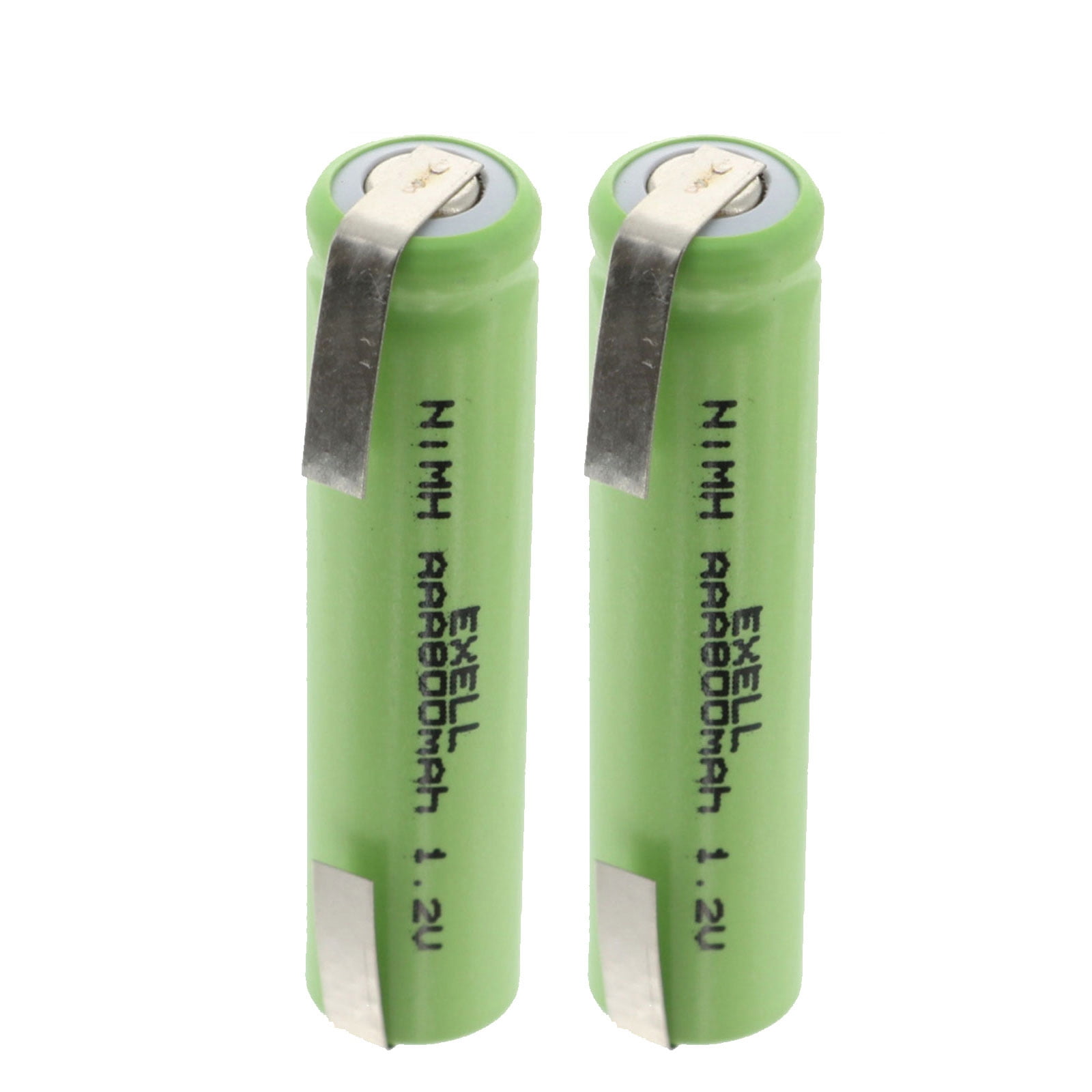 2x 1.2V AAA Rechargeable Batteries w/ Tabs For Shavers, Phones, Custom