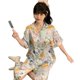 thumbnail image 5 of Camisones con estampado de dibujos animados para mujer, vestido de noche de seda satinada de manga corta, pijama de verano, novedad de 2024, 5 of 5