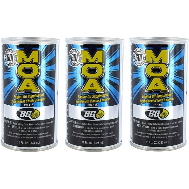 BG MOA Motor Oil Additive 11oz (3 Pack)