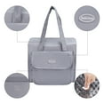 thumbnail image 3 of Unique Bargains Insulated Lunch Bag for Office, Travel, Picnic Gray, 3 of 6