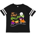 thumbnail image 3 of Inktastic My First Halloween- train with pumpkins, bats, cat,and ghost Boys or Girls Toddler T-Shirt, 3 of 5