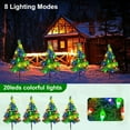 thumbnail image 3 of Qoosea 4 pack Solar Christmas Garden Stake Lights, Decorative Solar Christmas Tree Stake Outdoor Waterproof LED Lights for Pathway Garden Patio Yard, 3 of 7