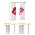 thumbnail image 6 of Fsddascl Red Lip Blackout Curtains for Bedroom/Living Room, Thermal Insulated Kitchen Curtains, Kiss Love Abstract Art Grommet Darkening Window Treatment Drapes 42"x63"x2, 6 of 6