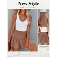 thumbnail image 7 of ZXSXSY Women Smocked Elastic High Waist Flowy Solid Color Shorts, 7 of 7