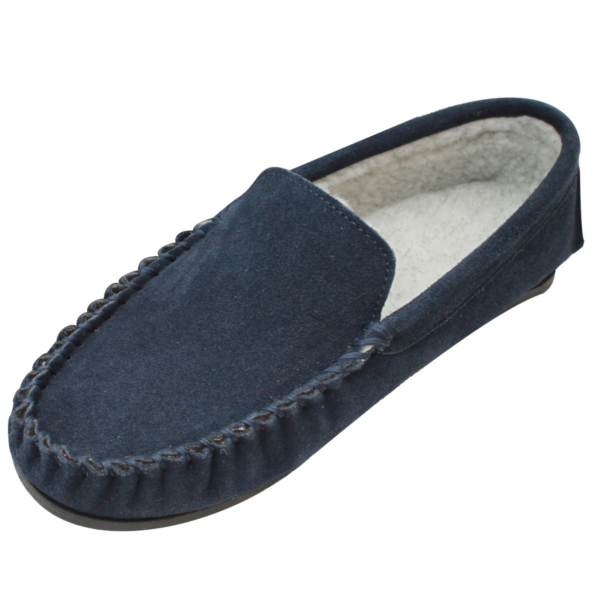 Eastern Counties Leather Mens Fabric Lined Moccasins EL288 