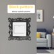 thumbnail image 3 of Hallow Out Switch Pegatinas Espejo Envolvente Etiqueta Etiqueta Decoración Clear Plástico Wall Art Decal para Tienda Inicio Decoración de Pared Negro Yuarrent HA012039-00, 3 of 7
