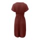 thumbnail image 3 of WILLBEST Vestidos Casuales Para Mujer 1 Vestido Casual Para Mujer, Holgado, Con Botones Y Cinturón, Para Uso Diario, Primavera, Verano Y Otoño, Básico, Color Liso, Midi, 3 of 3