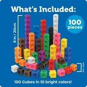 Learning Resources MathLink Cubes Mathematics for Ages 5+, 100 Pieces