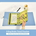 thumbnail image 5 of 2 Pack Pencil Pouch for 3 Ring Binder Smooth Zipper Folders with Pockets Clear Window Pencil Case Cute Snake in Cone, 5 of 6