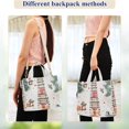 thumbnail image 4 of FORMRS Womens Corduroy Tote Bag Crossbody Shoulder Handbag with Pocket, Holiday Train, 4 of 7