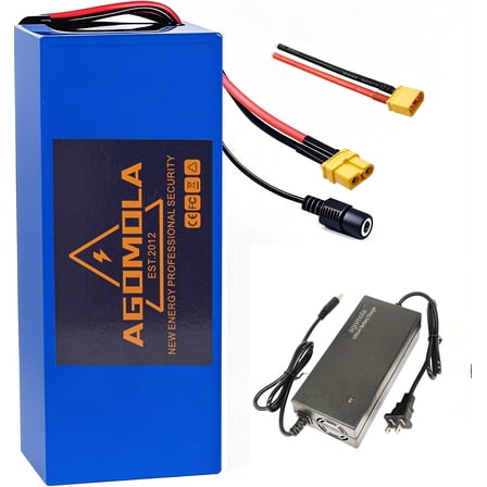 48V Lithium Battery 48V Ebike Battery 12Ah for 100W-650W Electric Bike Batteries with Charger BMS XT60 Plug