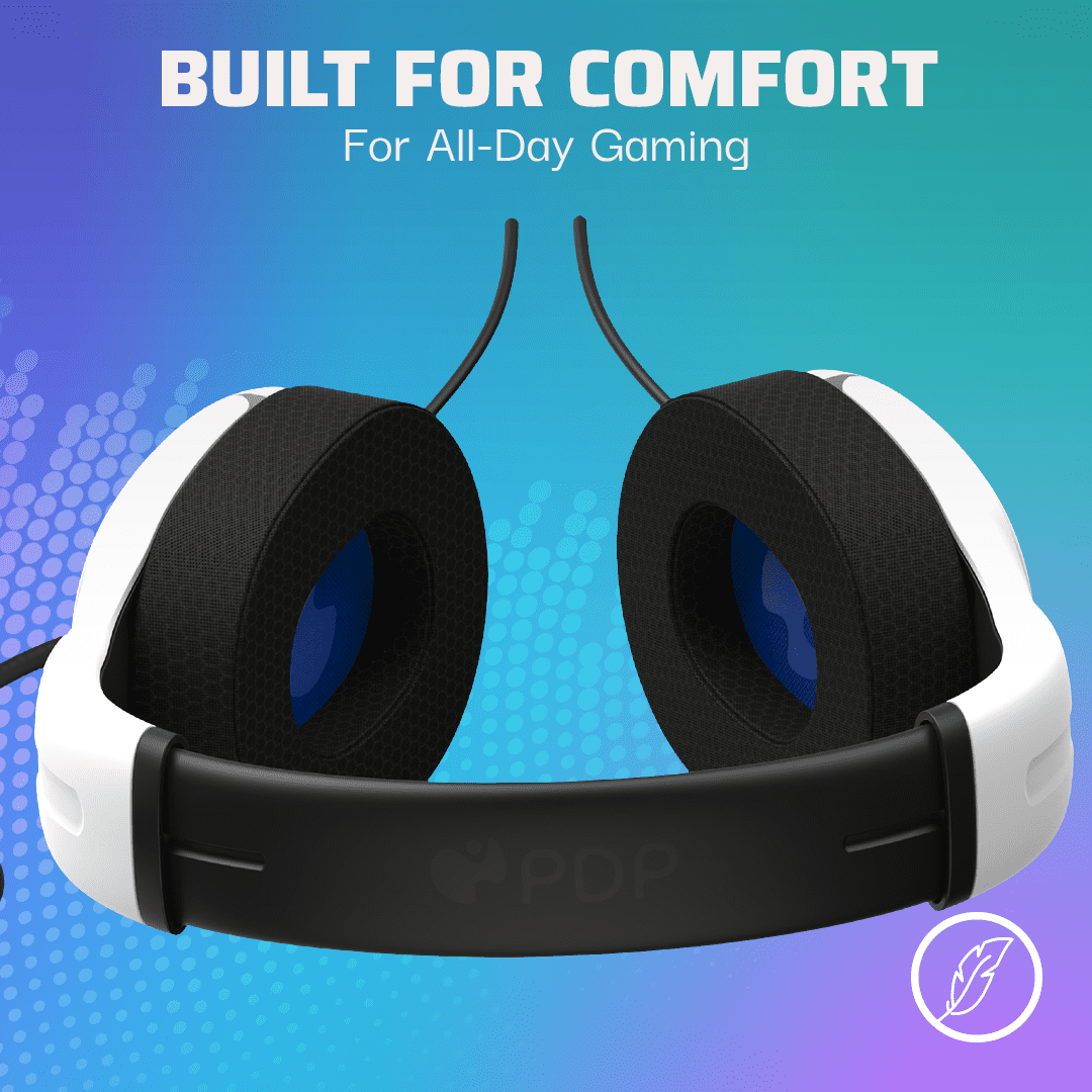 PDP AIRLITE Wired Headset PS4/PS5: Frost White - PlayStation