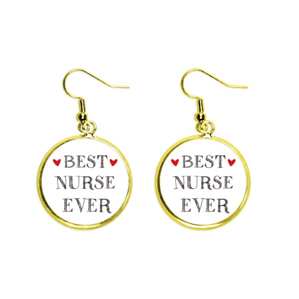 best nurse ever quote respected ear dangle en drop earring jewelry