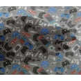 thumbnail image 5 of oneOone Viscose Chiffon Gray Fabric Video Game Craft Projects Decor Fabric Printed By The Yard 42 Inch Wide, 5 of 5