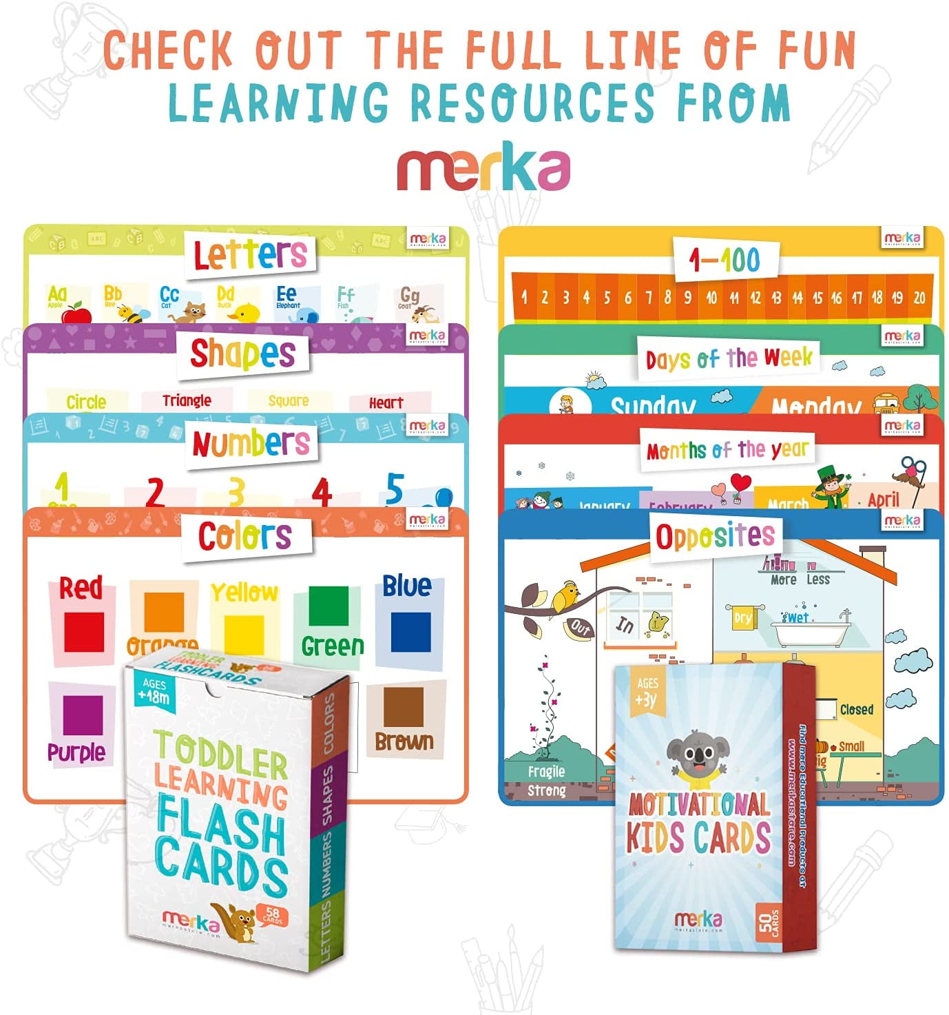 定期入れの 限定価格merka Large Alphabet Flash Cards for Toddlers 2-4 Years - Learn  Colors Number Shapes Animals ABC Letters  Sight Words - Learnin 知育玩具 -  www.we-job.com