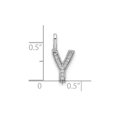 thumbnail image 4 of 14K White Gold Initial -Y- Pendant Charm with Accent Diamonds (NO CHAIN) for Women, 4 of 6