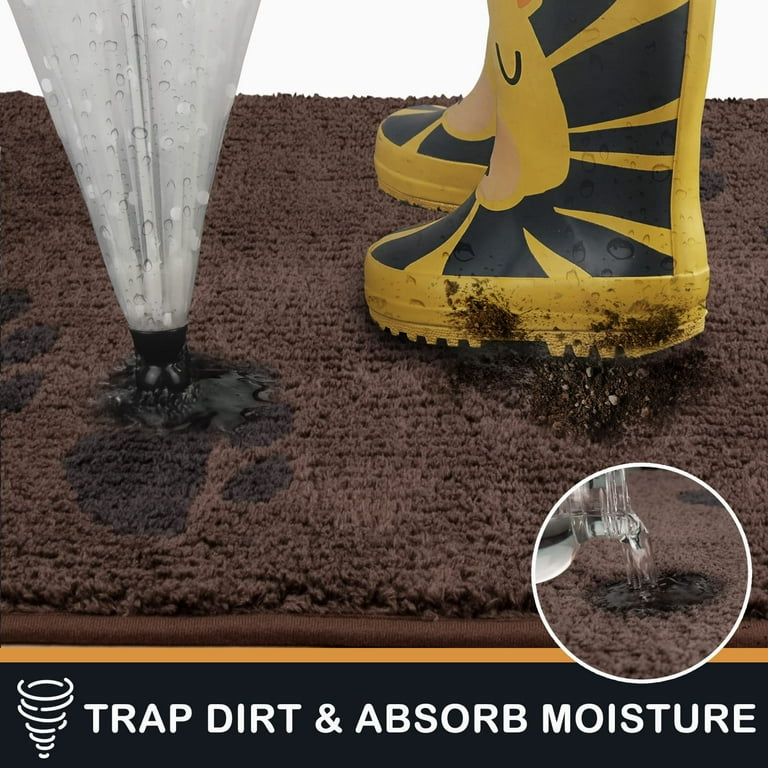 Dog Door Mat For Muddy Paws, Absorbs Moisture And Dirt, Absorbent