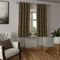 thumbnail image 2 of Ambesonne Grommet Curtain, , 50"x84", Charcoal Grey and Marigold, 2 of 5