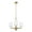Alturas Gold, variant on Hunter - Nolita 3-light Alturas Gold, Medium Size Chandelier, Dimmable, Modern Style, Candle Shaped, for Bedrooms, Dining, Living Rooms - 19878