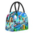 thumbnail image 2 of Lsque Mario Print Lunch Bag, Insulated Lunch Box, Small Leakproof Cooler Food Lunch Containers Reusable High Capacity Lunch Tote Bags for Work, Travel, Outdoor, 2 of 8