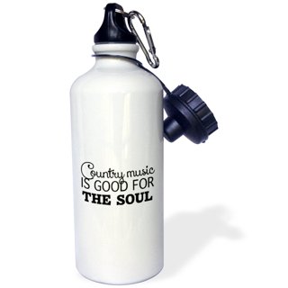 He Restores My Soul Stainless Steel Water Bottle, Black