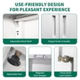 thumbnail image 4 of 71"H Metal Garage Storage Cabinet, White Tool Steel Locking Cabinet with Doors and 3 Adjustable Shelves, Tall Cabinets for Garage Storage Systems Lockable File Cabinet for Home Office,Classroom,Pantr, 4 of 9