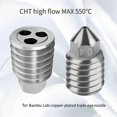 thumbnail image 2 of For X1 X1C P1S P1P Copper Plated Nozzle 0.8mm, 2 of 5