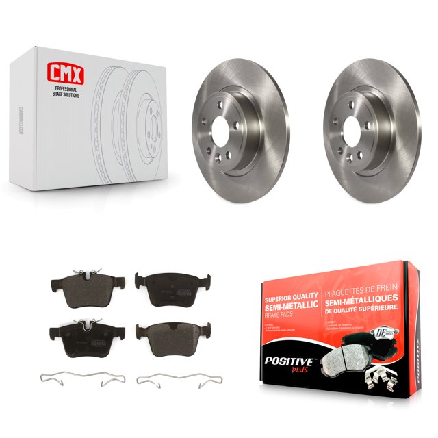 Transit Auto Rear Disc Brake Rotors and Semi-Metallic Pads Kit for Car Land Rover Discovery Sport Jaguar E-Pace K8F-102634