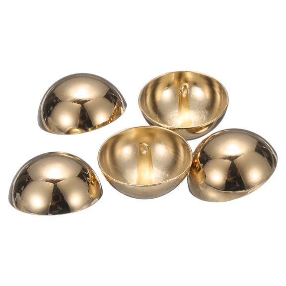 Uxcell 5pcs Hal-Domed Metal Sewing Buttons, 28mm / 1 1/8" Half Round Mushroom Pearl Cap Metal Buttons for Blazer Suit, Coat, Gold