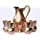 

100% Pure Copper Water Tumbler Jug Handmade Ayurveda Health Healing Serving Drinkware Pitcher jug with 4 Tumblers Glasses Set