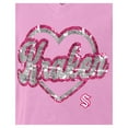 thumbnail image 6 of Girl's Youth New Era  Pink Seattle Kraken Flip Sequin V-Neck T-Shirt, 6 of 6