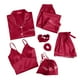thumbnail image 1 of Conjunto de ropa de estar por casa de 7 piezas para mujer con pantalones cortos de manga larga y tirantes - Pijama de poliéster de color liso con bolsa de almacenamiento y accesorios, 1 of 8