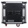 thumbnail image 3 of Sound Town 12U PA/DJ Rack/Road Case, 12-Space, with 21” Rackable Depth, Casters, Plywood, Metal Ball Corners - Pro Tour Grade (STRC-12UW), 3 of 5
