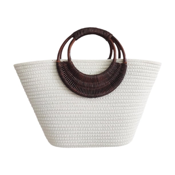 Bolso tejido para mujer, bolso mensajero de playa, bolso de mano para ir de compras, vacaciones, desplazamientos